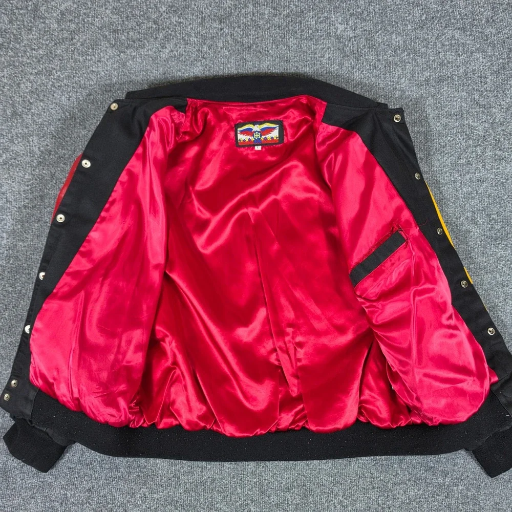 Vintage 1992 Jeff Hamilton x Looney Tunes Leather Varsity Jacket Mens Size XL